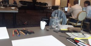 live cartooning