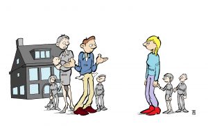 Een InfoComics illustratie over Tim en Ellen