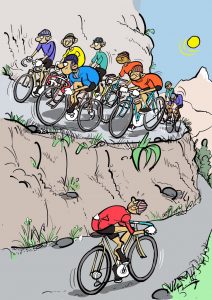 Een InfoComics illustratie voor SWV Haarlemmermeer