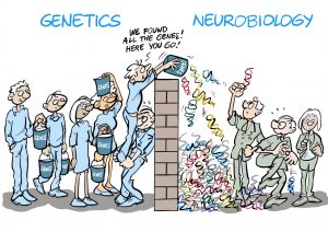 Een InfoComics cartoon over Genetic en Neurobiologie