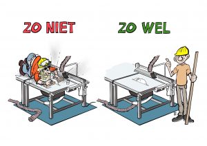 Een InfoComics illustratie over zo kan het niet zo kan het wel