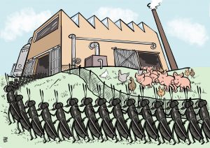 Cartoon voor Link Magazine