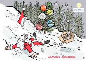 Kerstkaart voor Van der Linden